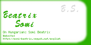 beatrix somi business card